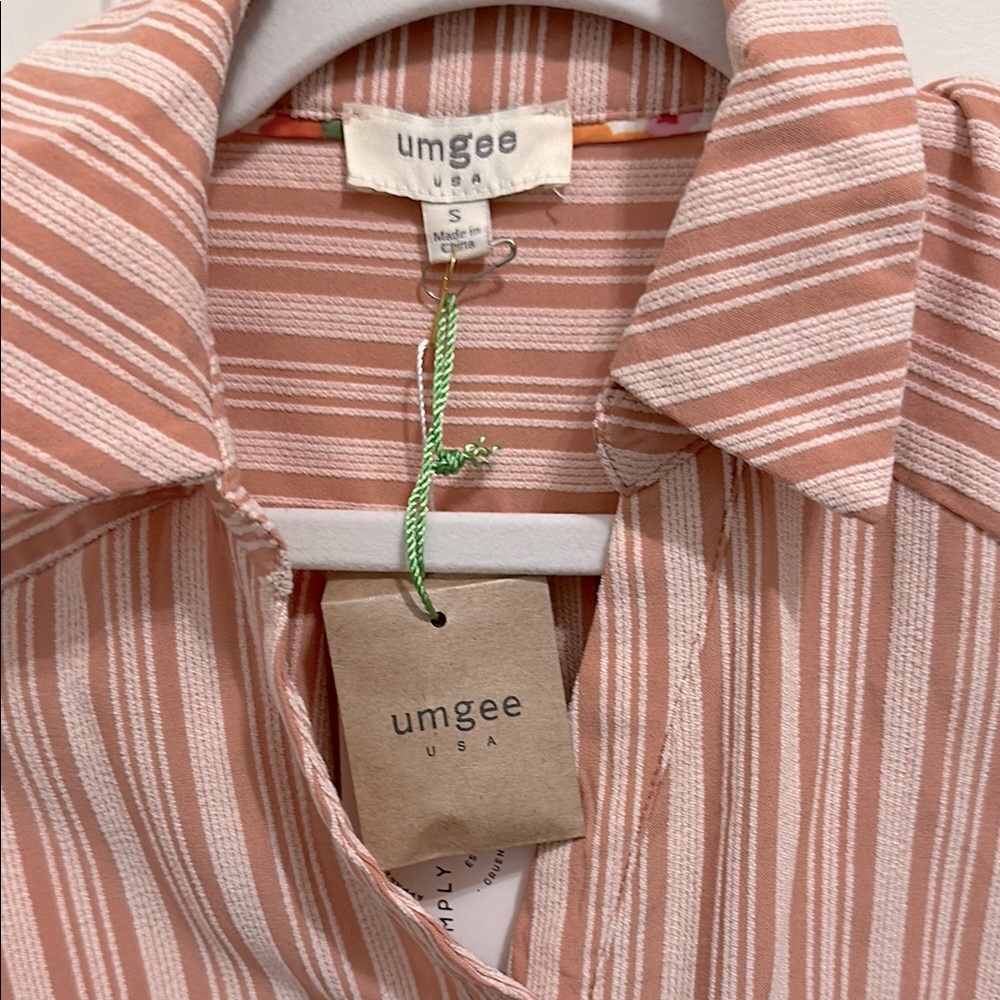 Striped, Button-Up Dress by Umgee - Picture 2 of 4